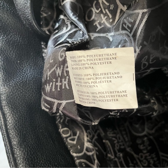 Betsey Johnson Black Quilted Rose Shoulder Tote Bag Black White Pink Bow Large - Picture 9 of 13